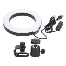 valotilaa LED-videovalo Säädettävä kirkkaus Pehmeä ja tasainen valaistus USB-käyttöinen LED-valo Kevyt ja kannettava Laaja käyttöalue