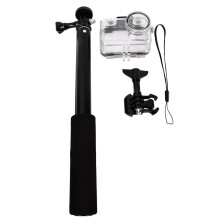 Universele selfiestick met 1/4 inch schroefverlenging, onzichtbare monopod, geschikt voor panoramische video-opnames en sportcamera's. Waterdicht en