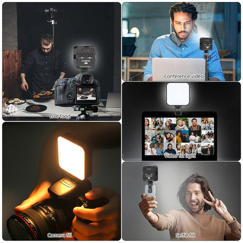 Portable High Quality ANDOER T64 LED Light with Multiple.Mount.Options.& CRI95+. 1