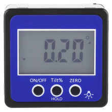 Digitale waterpas/hoekmeter met magnetische voet, LCD-display, waterdicht, geïntegreerde gradenboog, hellingsmeter, nivelleringsinstrument,