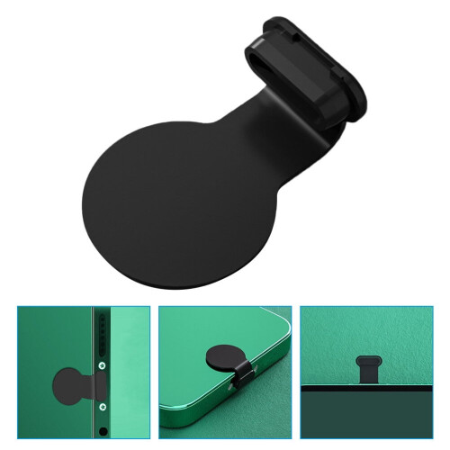 Minkissy Type-C Dust Plugs Black Silicone 4Pcs 1