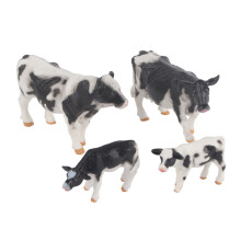 Creative Play Farm Toy Set With Cow Animal Figurines, Hand Painted Realistic Appearance Educational Development Solid Design Lifelike Details
