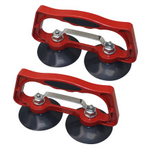 Floor Gap Fixer Suction Cup Heavy Duty Aluminum Alloy Handle Tile Lifter Glass Holder Ergonomic Design Hands-Free Clamping Tool Natural Rubber