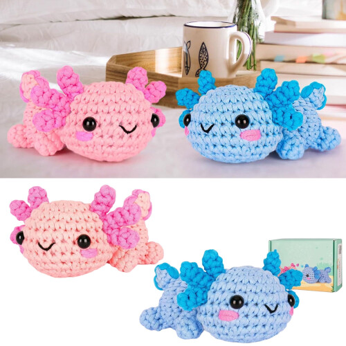 Dragon Crochet Kit with Hook Yarn Eyes Instructions 1