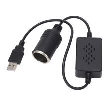 Convertitore di alimentazione per porta USB per presa accendisigari auto 12V. Converte l'alimentazione dalla porta USB con molteplici protezioni di