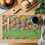 Paasplacemats met aquarelprint van groene eieren, set van 2 2