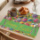Paasplacemats met aquarelprint van groene eieren, set van 2 3