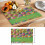 Paasplacemats met aquarelprint van groene eieren, set van 2 6