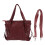 Γυναικείες δερμάτινες τσάντες tote σε vintage στυλ, κομψές Hobo τσάντες με πίσω τσέπη με 1