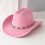 Καπέλο Western Cowboy με τιρκουάζ αλυσίδα, φαρδύ γείσο, unisex 2