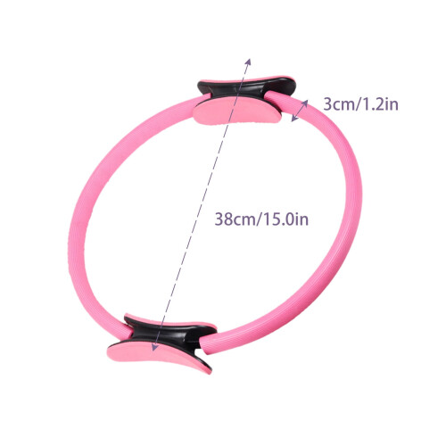 Δαχτυλίδια γιόγκα Ring Fitness 15" με επενδεδυμένες λαβές για τόνωση χεριών, 1