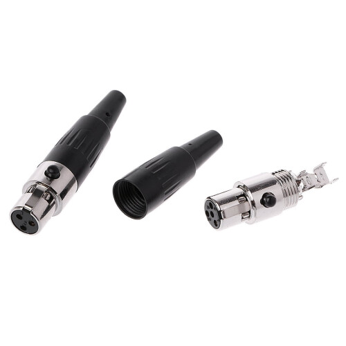 High Quality Mini 3PIN/4PIN Female plug Mini Microphone connector 2