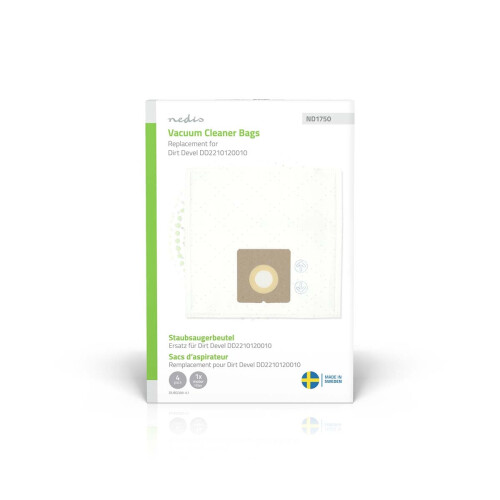 Staubsaugerbeutel, Synthetik, 4er-Pack, passend für Dirt Devil 2