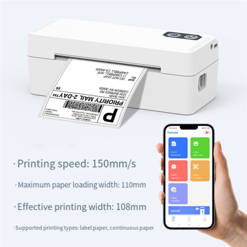 Shipping Thermal Label Printer, 4x6 Portable Label Printer,  Label Maker for Small Business US Plug 1