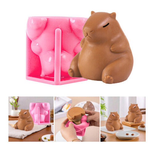 Capybaras silikonform til dessert, mousseverktøy, gave til bakeentusiaster 1