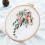 Floral Embroidery Starter Kit for Beginners – Hoop, Threads, Needles & Pre-Designed Roses Pattern 2