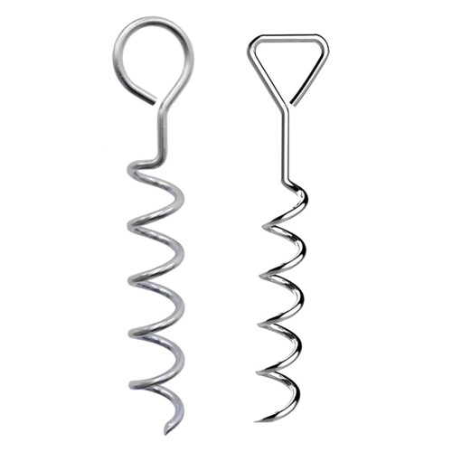 Zeltheringe, Bodenanker, Spiralbefestigung, 6er-Pack 2