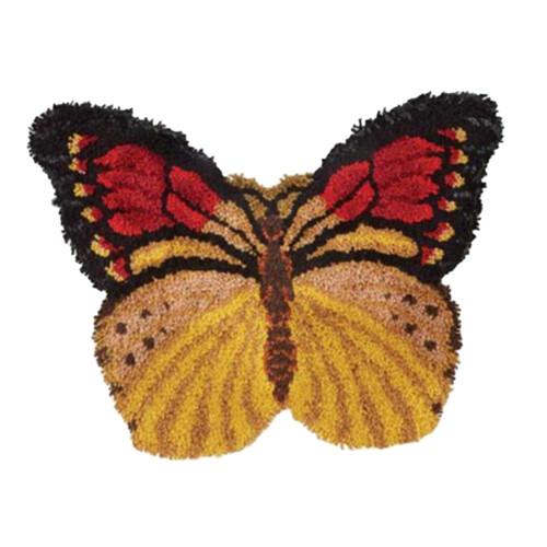 Latch Hook Rug Decor Butterfly Shaped for Carpet Needlework Craft Carpet Making 1