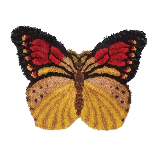 Latch Hook Rug Decor Butterfly Shaped for Carpet Needlework Craft Carpet Making 2