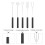 Chocolate Forks Stainless Steel 5 Pcs Black 4