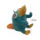 Λούτρινο παιχνίδι Perry The Platypus με αξιολάτρευτη πόζα σε απαλή, γαλαζοπράσινη 2