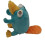 Λούτρινο παιχνίδι Perry The Platypus με αξιολάτρευτη πόζα σε απαλή, γαλαζοπράσινη 4