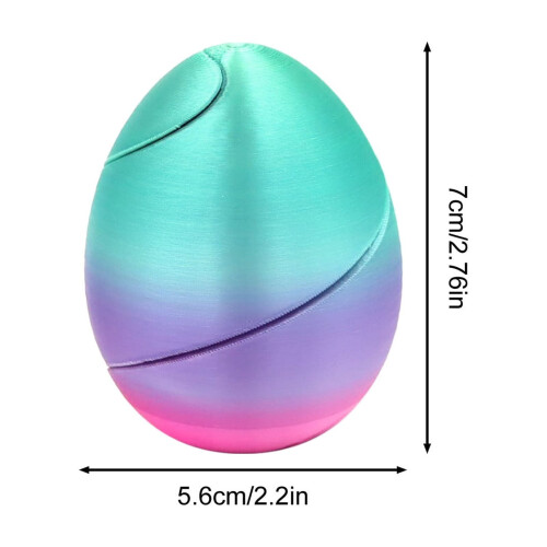 Easter Printed Eggs, Plastic Toy Eggs for Holiday Decoration, Random Color, Style G 1