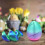 Easter Printed Eggs, Plastic Toy Eggs for Holiday Decoration, Random Color, Style G 4
