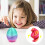 Easter Printed Eggs, Plastic Toy Eggs for Holiday Decoration, Random Color, Style G 5