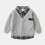 Cappotto a maniche lunghe in cotone a quadri per bambini 2