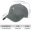 Sortvasket cowboy-baseballkasket med geddesign 5