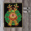 Julhake-kit DIY-matttillverkning Mattbroderikit Älg 3