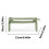Double-Layer Transparent Pencil Case - Triangular Compartment Stationery Bag, Large Capacity, Green 3