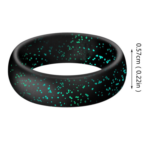 Bague scintillante en silicone ajustable 5-7 mm 1