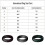 Bague scintillante en silicone ajustable 5-7 mm 3