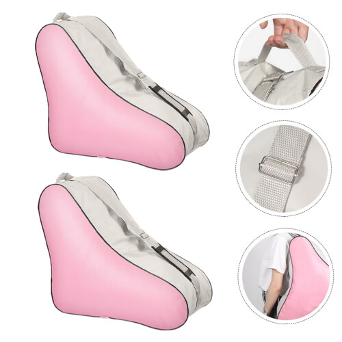 2Pcs Roller Skate Bags Shape Durable Storage Tote for Easy Carry 1