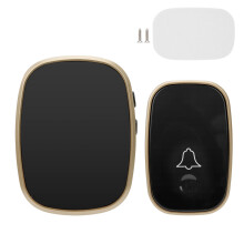 Sonerie wireless cu indicator LED, sonerie de ușă autoalimentată, impermeabilă și rezistentă la praf, cu rază de acțiune de 300 m, 45 de