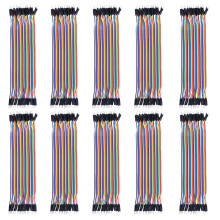 Male To Female Jumper Wires Multicolored Dupont Wire Compatible With Arduino Projects Breadboard Jumper Ribbon Cables Standard2.54Mm Headers And