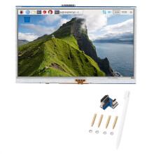 Display LCD touchscreen resistivo Monitor touchscreen Risoluzione HD per Raspberry Pi3B4B, compatibilità multipiattaforma Tempo di risposta rapido