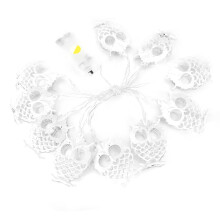 Warm Glow String Lights For Holiday Decor, Multicolor Lights With Remote Timer Adjustable Mode Hollow Owl Design Battery Operated Suitable For
