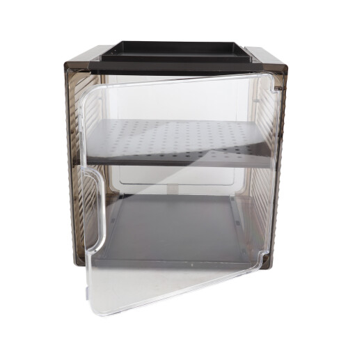 Multi Function Acrylic Water Bottle Storage Cabinet Dustproof Multi Tier Organizer Easy To Clean Compact Sturdy Design Home Kitchen Organizer