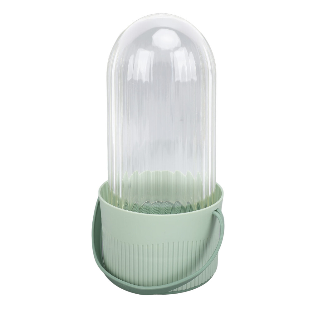 Green 3-In-1 Makeup Brush Cleaner Bowl With Lid, 11.5X26cm,