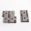 8pcs 46x42mm Vintage Red Double Action Folding Screen Hinge 2