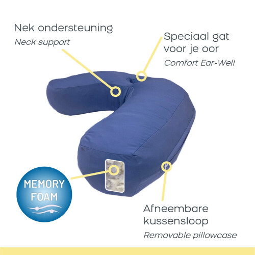 Memory Foam Seitenschläferkissen - J-förmiges Design 2
