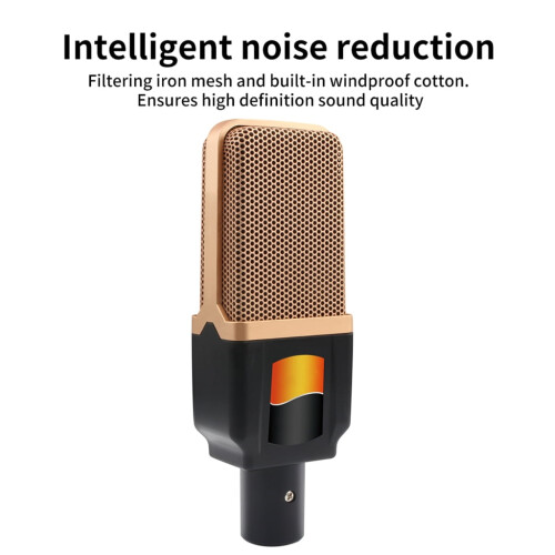 Professional Studio Recording Condenser Microphone with 3.5mm for PC Laptop 2