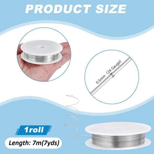 Σύρμα σιδήρου 3,2FT0,5mm για κατασκευή κοσμημάτων, ανθεκτικό σύρμα χειροτεχνίας, 1