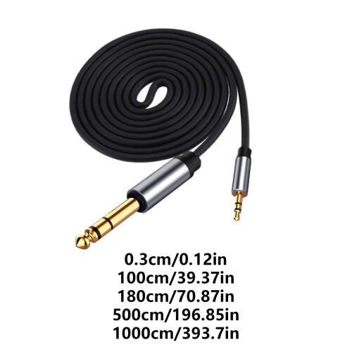 Ανθεκτικότητα Καλώδιο 3,5 mm έως 6,35 mm για σύνδεση smartphone, tablet, φορητών υπολογιστών σε 2