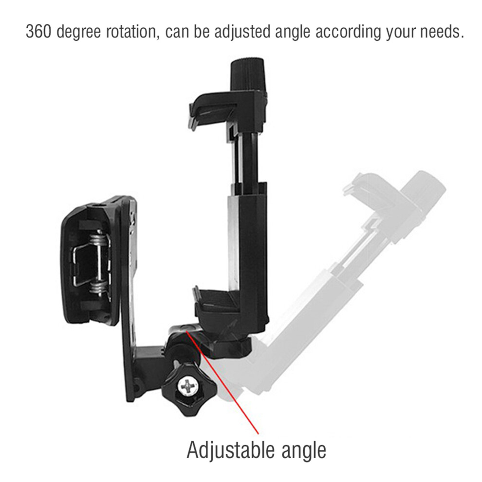 360 Rotation Action Camera Phone Clamp For Gopro, 119G Black 3281392554358