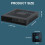 DX01 ITX Desktop Computer Chassis Thin Half Height with 4 USB2.0 Port Computer Case Chassis Computer Chassis 3