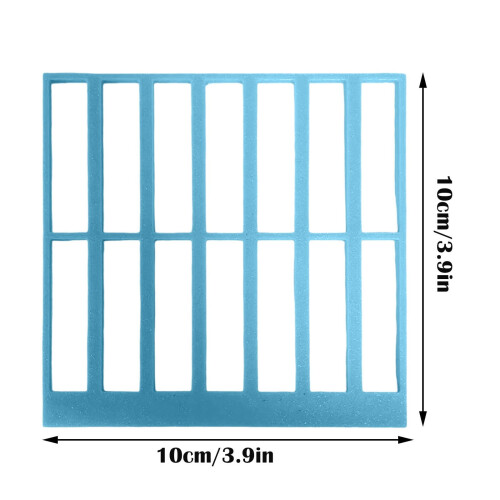 3D Printed Art Ruler with Square & Rectangle Grids for Precise Dot Drilling, Measuring & Craft Projects 2